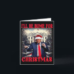 Tarjeta Baile Divertido Humorístico Trump Estaré En Casa P<br><div class="desc">Camiseta De Baile Divertida Humorística Trump Estaré En Casa Para Navidad 2025</div>