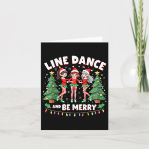 Tarjeta Baile En Línea Y Sean Feliz Navidad Cute Elf Danca