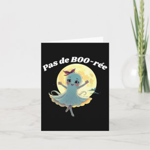 Tarjeta Baile Fly Ballet Fantasma Halloween