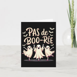Tarjeta Baile Halloween de bailarina de ballet fantasma Pa