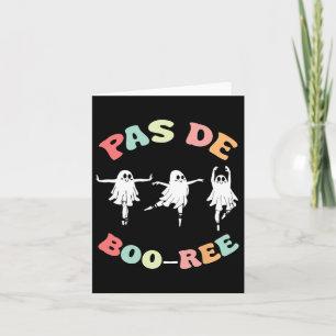 Tarjeta Baile Halloween de bailarina de ballet fantasma Pa