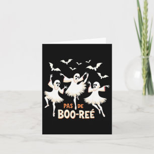 Tarjeta Baile Halloween de bailarina de ballet fantasma Pa