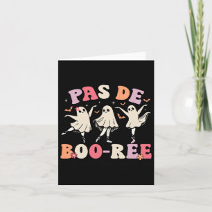 Tarjeta Baile Halloween de bailarina de ballet fantasma Pa