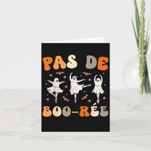 Tarjeta Baile Halloween de bailarina de ballet fantasma Pa