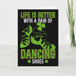 Tarjeta Baile irlandés con un par de zapatos zapateado irl