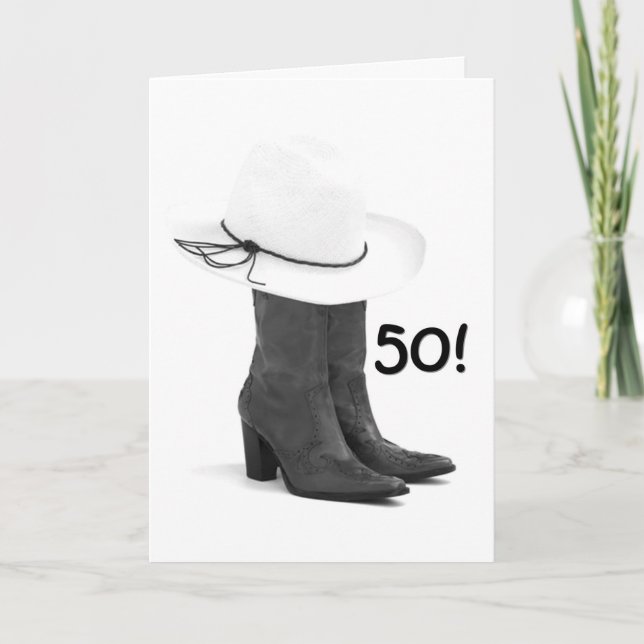 TARJETA BAILE LA NOCHE PARA TU CUMPLEAÑOS "50″ (Anverso)