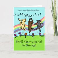 Baile Labradors en el puente del arco iris
