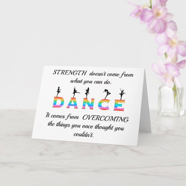 Tarjeta Baile multicolor (Orquídea)