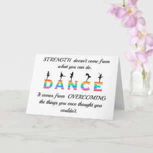 Tarjeta Baile multicolor