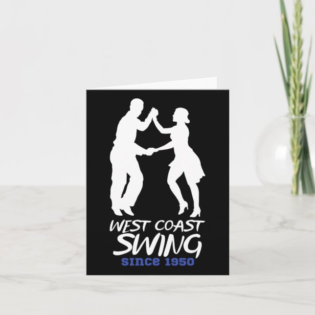 Tarjeta Baile Swing de la Costa Oeste desde 1950 - West Co (Anverso)