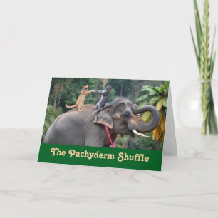 Tarjeta Baile Tabby Elephant