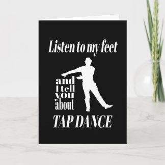 Tarjeta Baile Tap - Escuche Mi Baile Tap De Pies