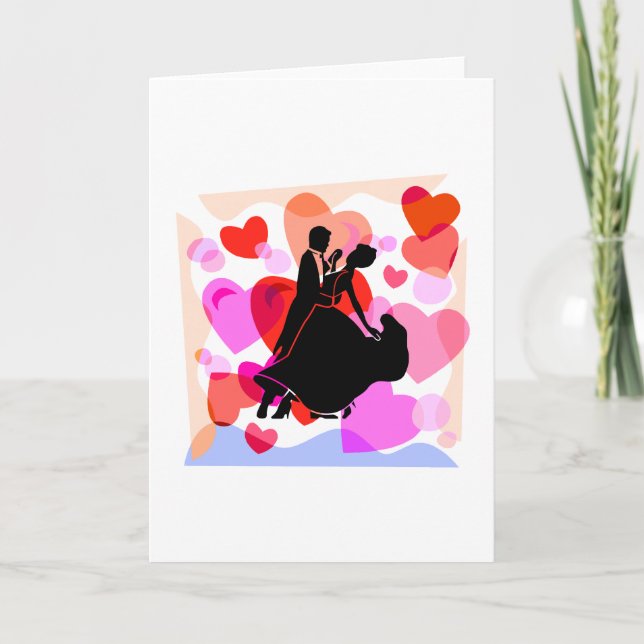 Tarjeta Bailes de salón de baile de los corazones (Anverso)