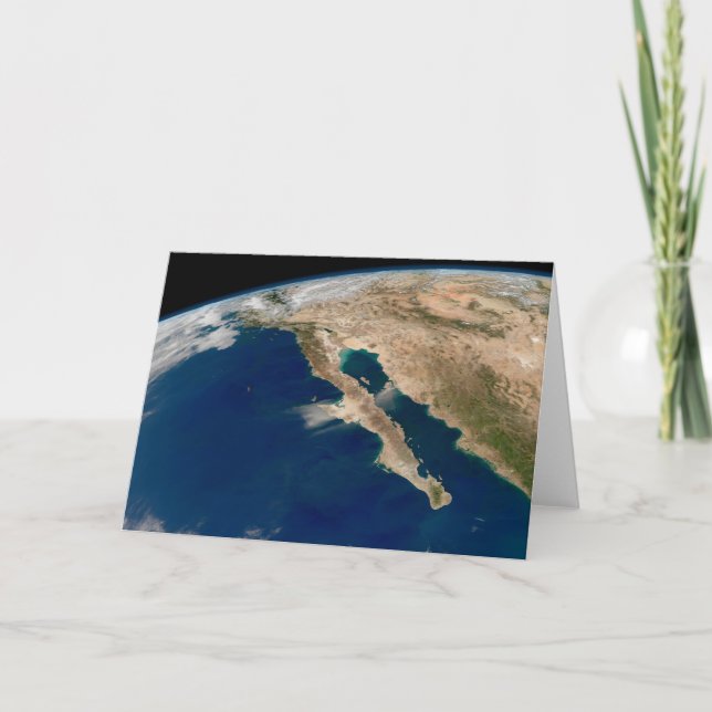 Tarjeta Baja California Y La Costa Del Pacífico De México. (Anverso)