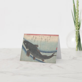 Tarjeta Bajío de pescados: Koi - notecard