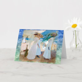 Tarjeta Bajo el Awning, Joaquín Sorolla