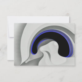 Tarjeta Bajo el azul: gris abstracto, negro y azul