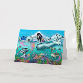 Tarjeta Bajo el mar