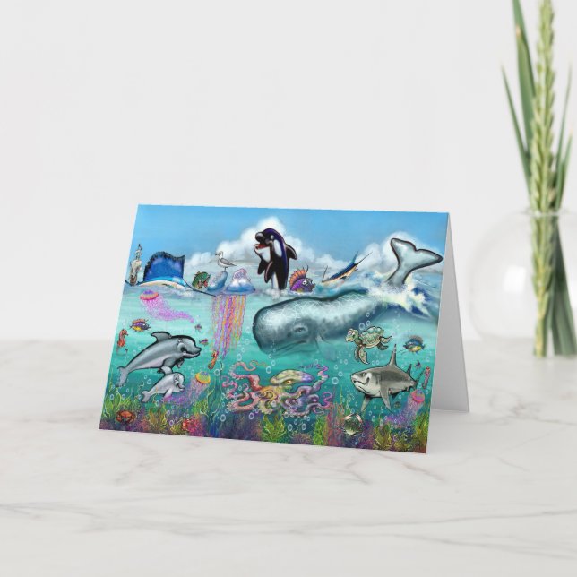 Tarjeta Bajo el mar (Anverso)