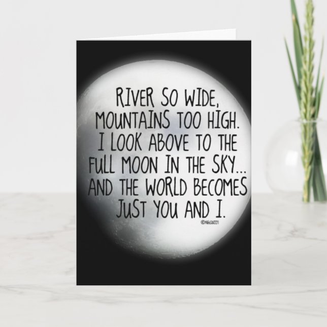 Tarjeta Bajo el mismo poema de la luna (Anverso)