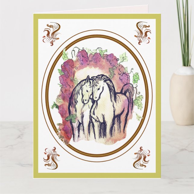 Tarjeta Bajo la Vid (Anverso)