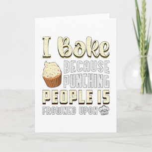 Tarjeta Baker Bakery Bake Bake Baking Bread Funny Gift