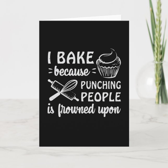 Tarjeta Baker Panadería Bake Bread Baking Gift Idea (Anverso)