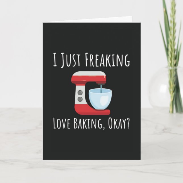 Tarjeta Baking Cards Baker Bakery Cook Pastry Chef Food (Anverso)