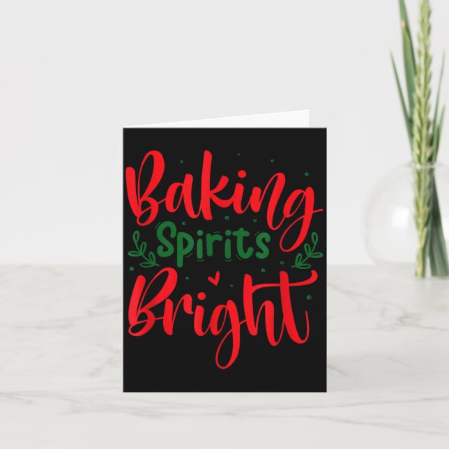 Tarjeta Baking Srits Bright Funny Christmas  (Anverso)