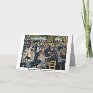 Tarjeta Bal Du Moulin By Pierre-Auguste Renoir