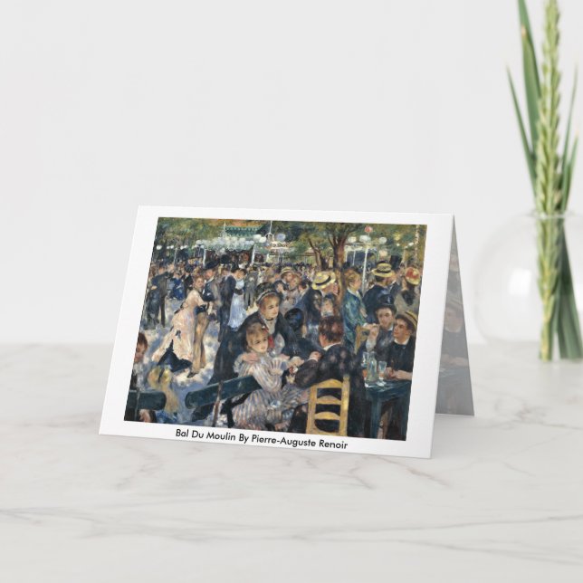 Tarjeta Bal Du Moulin By Pierre-Auguste Renoir (Anverso)