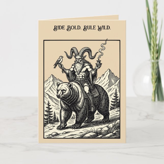 Tarjeta Balan, Halcón y Oso (Anverso)