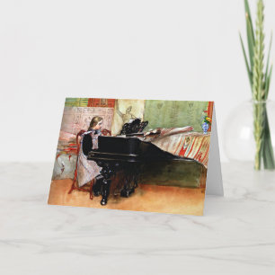 Tarjeta Balas de juego, pintura de Carl Larsson