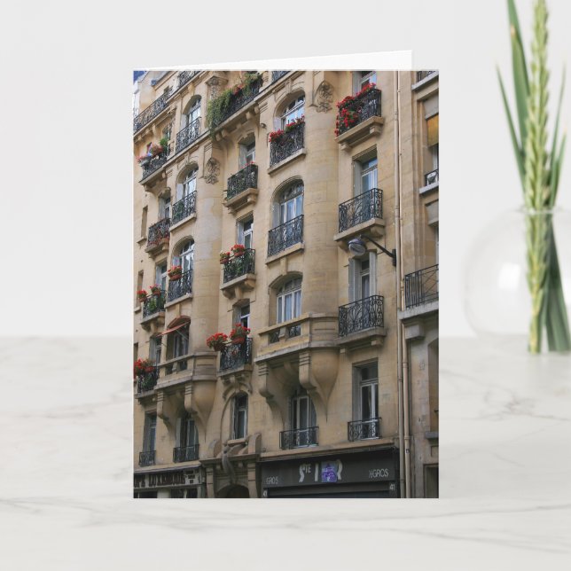 Tarjeta Balcones parisinos (Anverso)