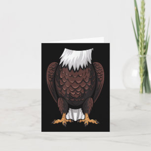 Tarjeta Bald Eagle Halloween Outfit Divertido Simple Kids