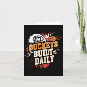 Tarjeta Baldes Construido Diariamente Basketball Motivatio