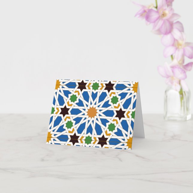 Tarjeta Baldosas andaluzas 10 (Real Alcázar, Sevilla) (Orquídea)