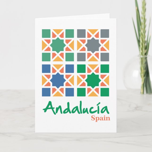 Tarjeta Baldosas Andaluzas 4 (Anverso)