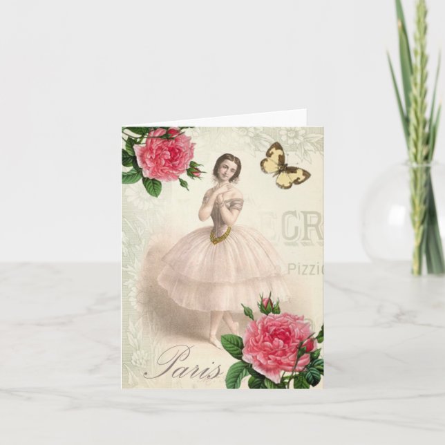 Tarjeta Balerina parisina (Anverso)