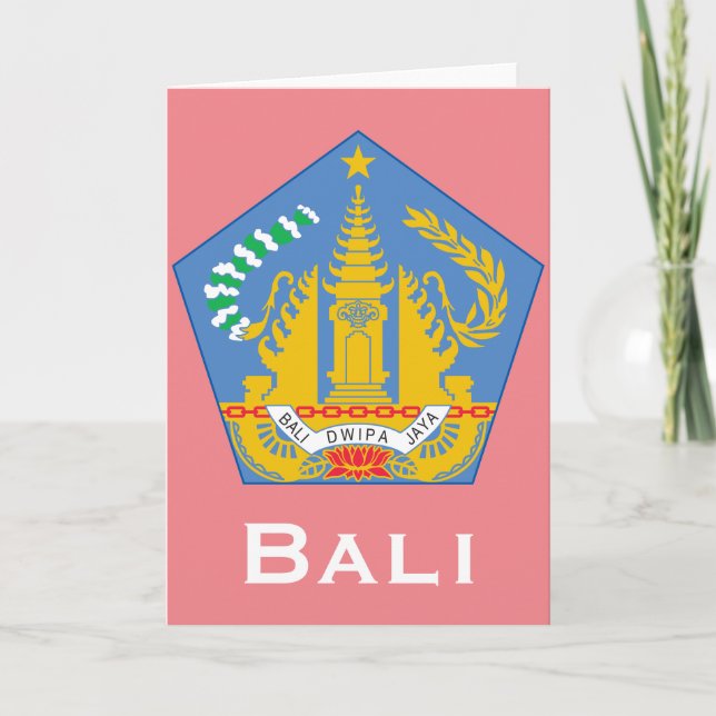Tarjeta Bali, Indonesia (Islas Sunda menores) (Anverso)