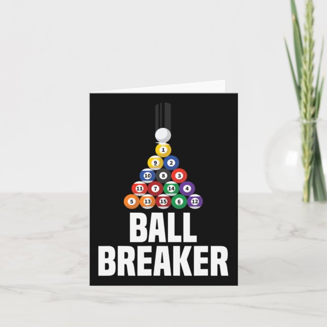 Tarjeta Ball Breaker Funny (Anverso)