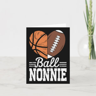 Tarjeta Ball Nonnie Basketball Football Player Sport Lover