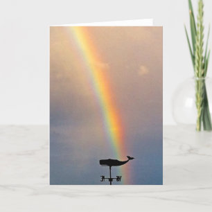 Tarjeta Ballena arco iris