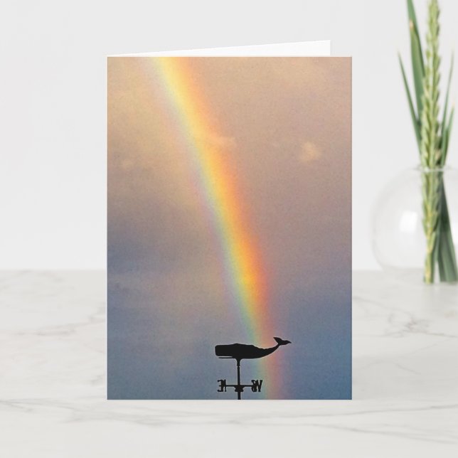 Tarjeta Ballena arcoiris (Anverso)