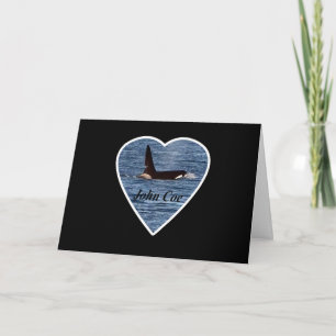 Tarjeta Ballena Asesina John Coe Personalizable Orca de la