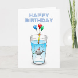 Tarjeta Ballena encantadora y linda