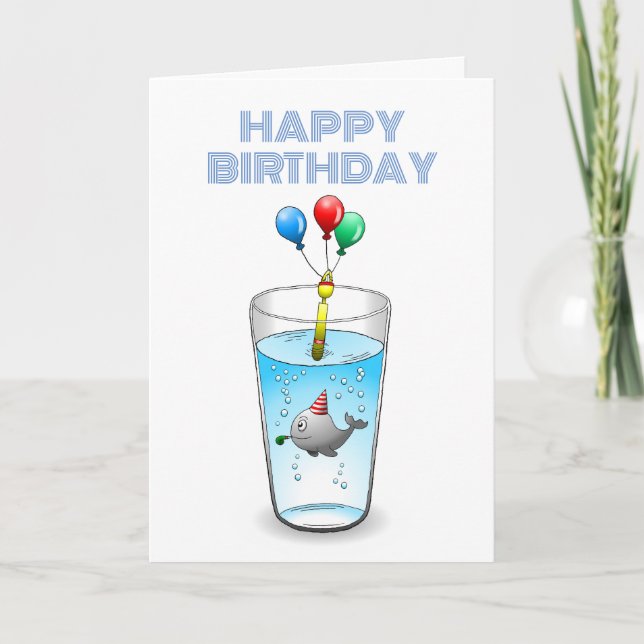 Tarjeta Ballena encantadora y linda (Anverso)