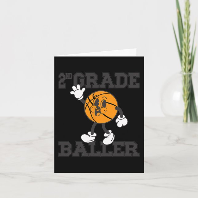 Tarjeta Baller de 2º grado de baloncesto de vuelta a la es (Anverso)