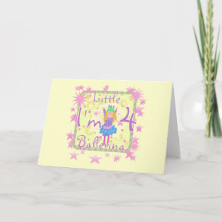 Tarjeta Ballerina 4ª camisetas y regalos de cumpleaños