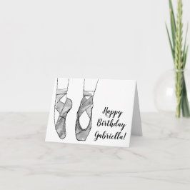 Tarjeta Ballerina Ballet Birthday Party